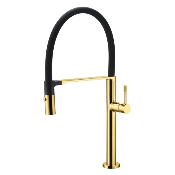 Смеситель для кухни Boheme Uno золото 114-G (детальная фотография)