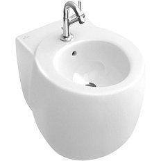 Биде напольное Villeroy & Boch Aveo New Generation в цвете альпийский белый CeramicPlus