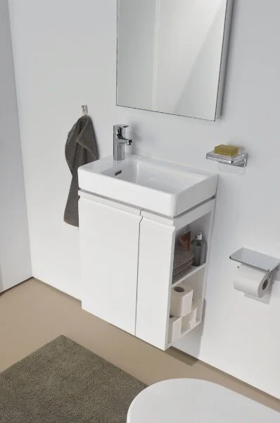 Тумба под раковину подвесная Laufen Pro S 47 см белая матовая, левая 4.8300.1.095.463.1 (детальная фотография), современная, hi-tech