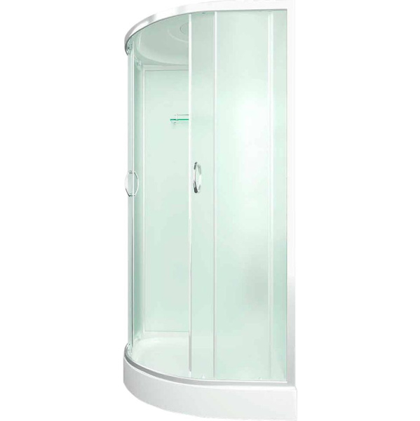 Душевая кабина, задняя стенка белая, стекло матовое, Erlit Comfort ER 4509P-C3 ER4509P-C3-RUS (детальная фотография), 90х90