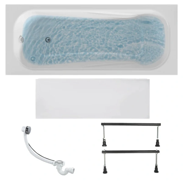 Ванна акриловая 1MarKa Classic 01кл1770Акс1+, 170 x 70 см, цвет белый (детальная фотография), угловые, приставные, встраиваемые