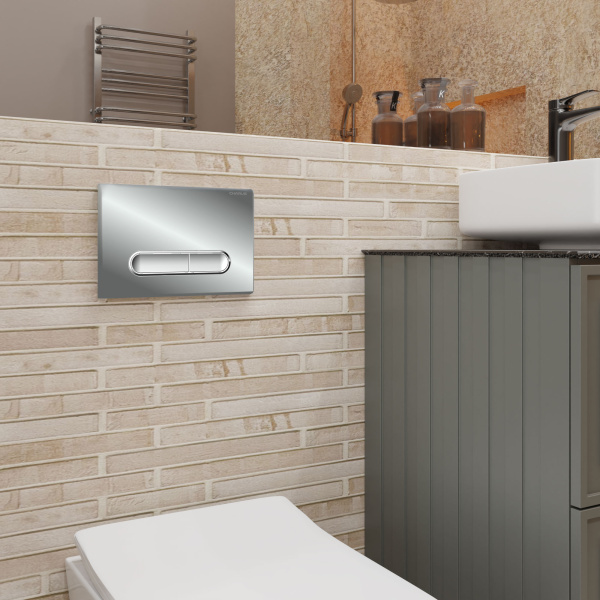 Клавиша смыва Charus Magnus хром глянцевая FP.340.21.01 (детальная фотография), в наличии