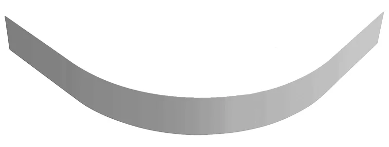 Экран для поддона Cezares Tray акриловый TRAY-M-R-100-SCR (детальная фотография)