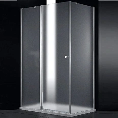 Душевой уголок Cezares Elena 90x80 см левый рифленое стекло