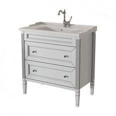 Тумба под раковину напольная Caprigo Albion Promo 80 см белая