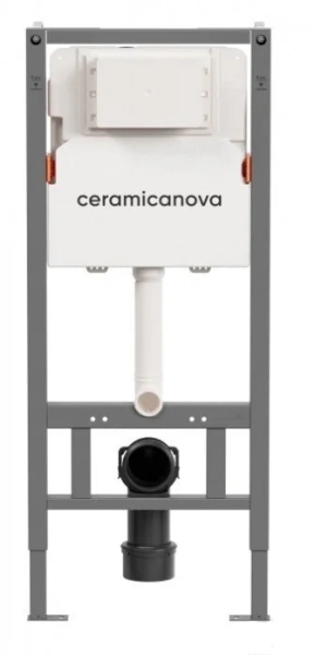 Унитаз с инсталляцией Ceramica Nova Forma кнопка черная матовая CN3009_121001MB (детальная фотография), в наличии index_2