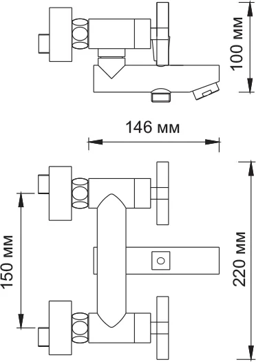 Смеситель для ванны WasserKRAFT Weser хром 7801 (детальная фотография), для ванны index_1