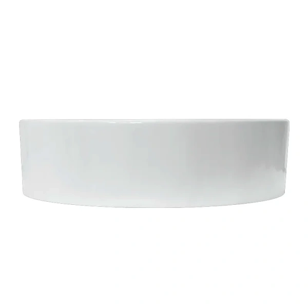 Раковина Sanita Luxe Best 43 см белая WB.CT/Best/43-C.Shelf/WHT.G/S1 (детальная фотография), в форме чаши, круглой формы