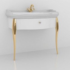 Раковина консоль Kerasan Retro 105001 100 см с ящиком