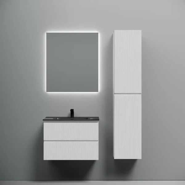 Тумба под раковину подвесная Sancos Snob T 70 см Bianco SNT70W (детальная фотография), комплект (набор)