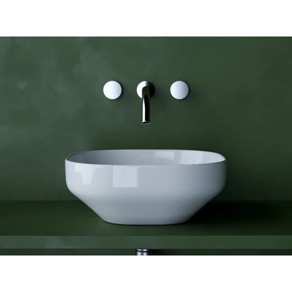 Раковина Ceramica Nova Element 38 см накладная CN5032 (детальная фотография), белые