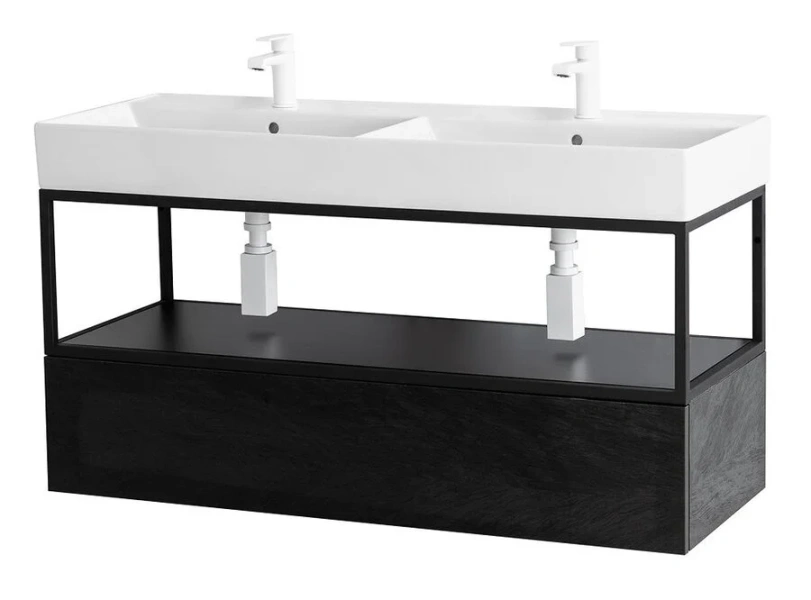 Каркас с раковиной подвесной Cezares CADRO-120/46/30-1C-SO-MET-ST 120 см стальной (детальная фотография), окрашенные