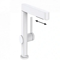 Смеситель для раковины Hansgrohe Finoris белый матовый