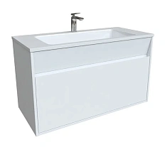 Тумба с раковиной подвесная IDDIS Esper 100 см с ящиком