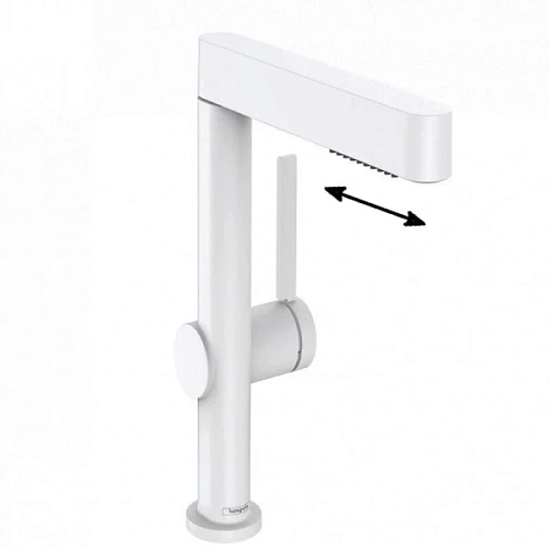 Смеситель для раковины Hansgrohe Finoris белый матовый - фото 2