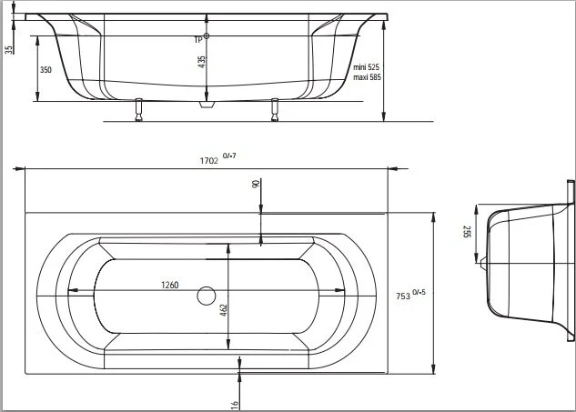 Акриловая ванна Jacob Delafon Elise E60279 RU-01 (детальная фотография), современныe, hi-tech