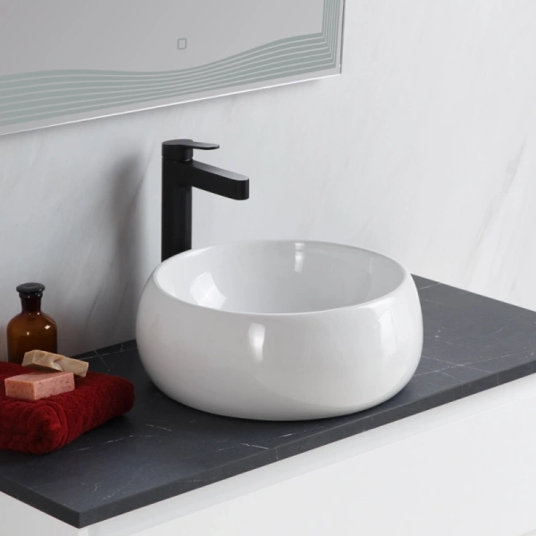 Раковина BelBagno 40 см белая BB1065 (детальная фотография), 40 см