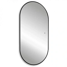 Зеркало с подсветкой Abber Kontur 55 см черное