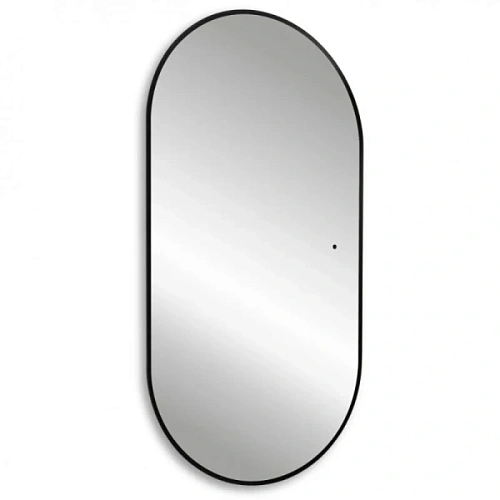 Зеркало с подсветкой Abber Kontur 55 см черное - фото 2