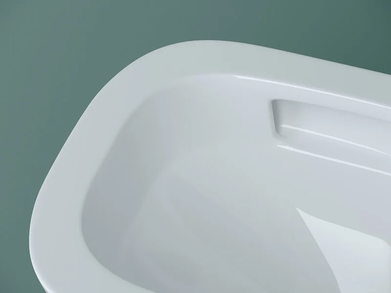 Унитаз подвесной Ceramica Nova Union белый CN4009T (детальная фотография), современные, hi-tech, прямоугольные