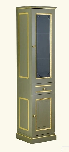 Шкаф-пенал напольный Migliore Ravenna 44 см Oliva, правый - фото 1