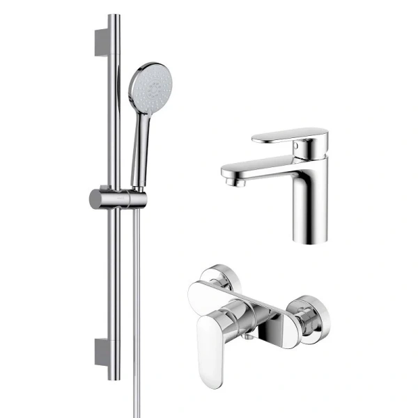 Душевой комплект Акватек Ника хром AQ1831CR (детальная фотография)