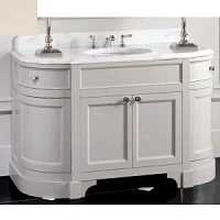 Тумба с мраморной столешницей, цвет полуглянцевый Warm Grey, мрамор Nero Marquinha, Devon&Devon Season