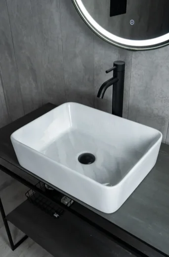 Раковина GID Geometrico Mnc600 48 см под камень 54459 (детальная фотография), накладные (на столешницу)