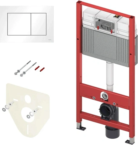 Инсталляция для унитаза Tece TECEbase 2.0 с белой кнопкой смыва - фото 3