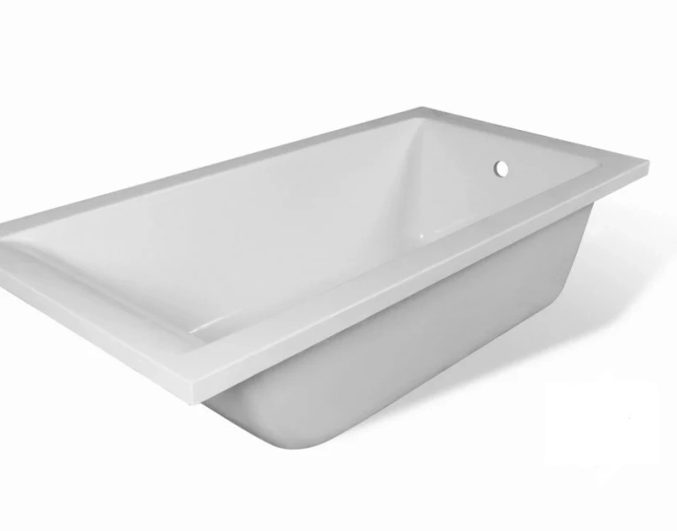 Ванна из литьевого мрамора Эстет Дельта 170x75 см белая глянцевая ФР-00001681 (детальная фотография), литьевой мрамор
