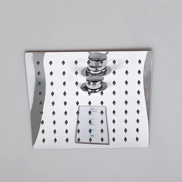 Душевая кабина Deto EM 170x90 см с гидромассажем спины EM4517LED+GM (детальная фотография), с раздвижными дверьми