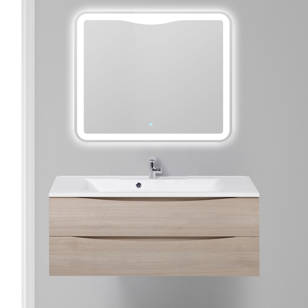 Тумба под раковину подвесная BelBagno Marino 120 см с двумя выкатными ящиками, rovere grigio MARINO-1200-2C-SO-RG-P (детальная фотография), в наличии