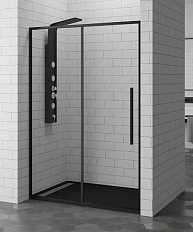 Душевая дверь в нишу RGW Stilvoll SV-12B 110 см стекло прозрачное, профиль черный