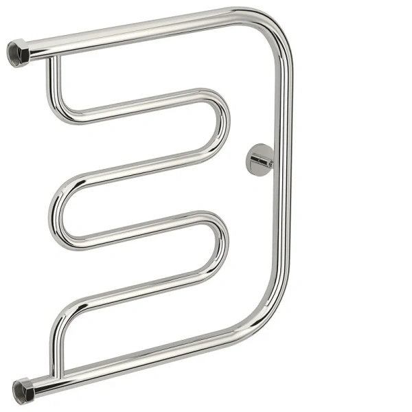 Полотенцесушитель водяной Сунержа Лира+ 50х50 см без покрытия 00-4011-5050 (детальная фотография), хром