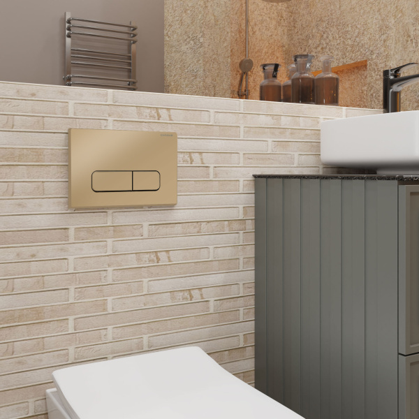 Клавиша смыва Charus Elegia песок матовый FP.320.51.01 (детальная фотография), в наличии