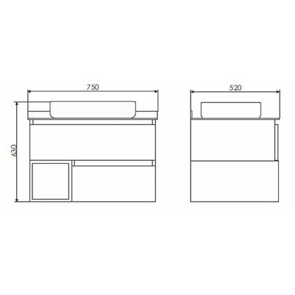 Схема (детальная фотография), подвесная, пристенная