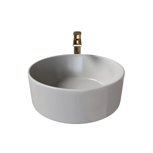 Раковина Grossman 40 см серая матовая - фото 1