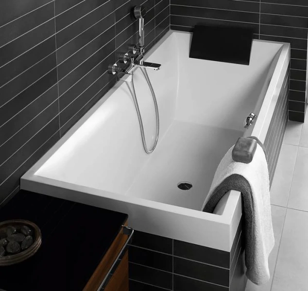 Ванна квариловая Villeroy & Boch Squaro 170х75 см с ножками UBQ170SQR2V-01 (детальная фотография), 170x75 см index_1