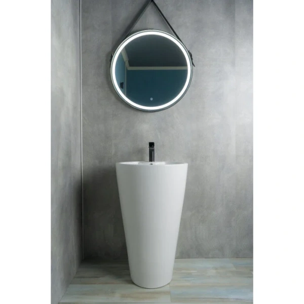 Раковина напольная GID Autonomo Nb136 50 см белая 81105 (детальная фотография), современные, hi-tech