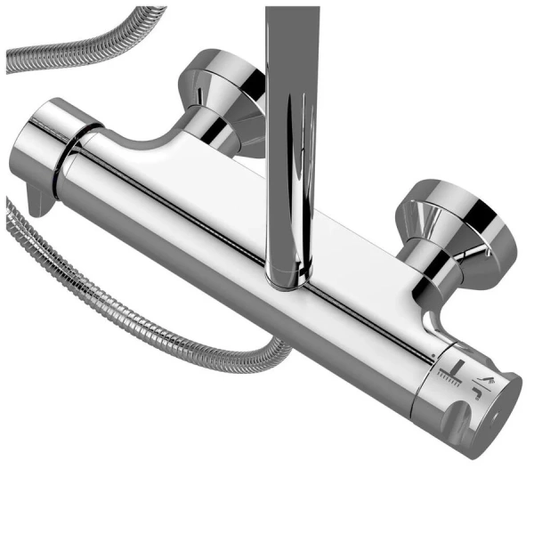 Душевая стойка Ideal Standard Idealrain Eco хром со смесителем B1098AA (детальная фотография), без излива