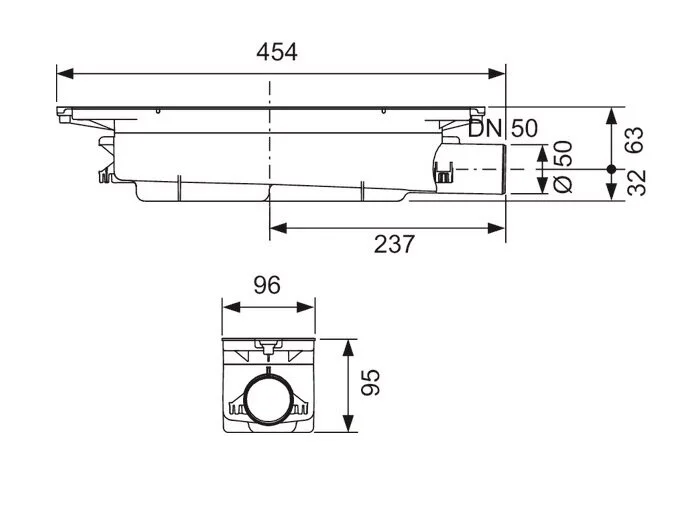 Сифон Tece TECEdrainprofile стандартный 673002 (детальная фотография), в наличии