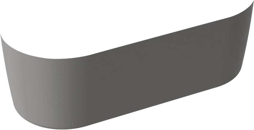 Передняя панель Cezares Metauro 180 см серая матовая METAURO-Central-180-SCR-GRIGIO (детальная фотография)