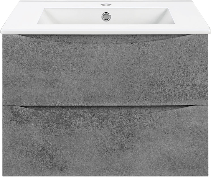 Тумба под раковину подвесная Vincea Mia 60,5 см Beton VMC-2MC600BT (детальная фотография)