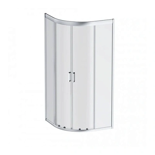 Душевой уголок Am.Pm Gem 80х80 см профиль матовое серебро - фото 1