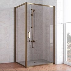 Душевой уголок профиль бронза стекло бронза Vegas-glass