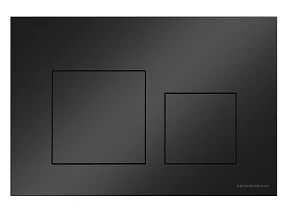 Инсталляция для унитаза Ceramica Nova Balance с черной клавишей CN121002MB (детальная фотография), слив эконом-стандарт под две клавиши