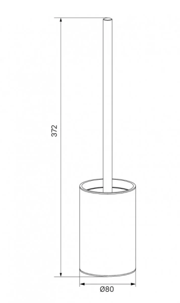 Ершик IDDIS Petite матовое золото PETGP00i47 (детальная фотография), современные, hi-tech