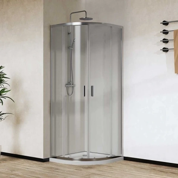 Душевой уголок Vincea City 80х80 см стекло прозрачное VSQ-5CT800CL (детальная фотография)