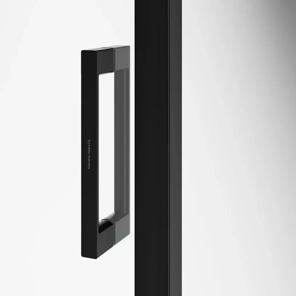 Душевая дверь в нишу Kerama Marazzi Lindo 120 см профиль черный LN.120.SD.BLK.M (детальная фотография), 120 см