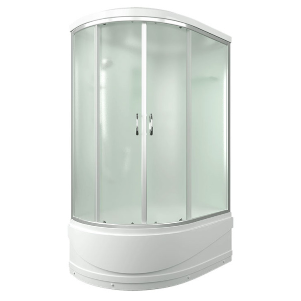 Душевая кабина Erlit Comfort 120x80 см стекло матовое ER3512TPR-C3-RUS (детальная фотография), с высоким, глубоким поддоном, глубокий поддон